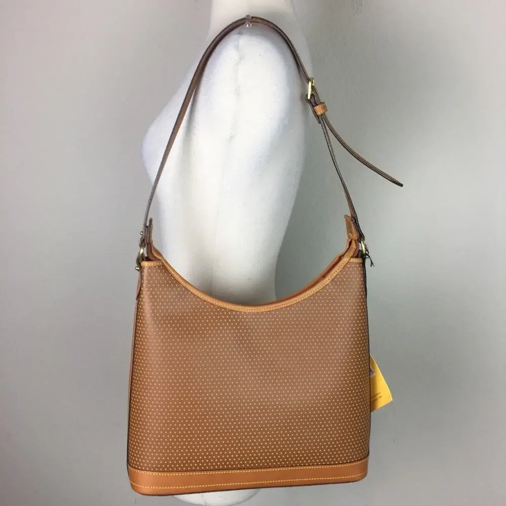 Dooney & Bourke Brown Cabrio Leather Large Hobo Bag